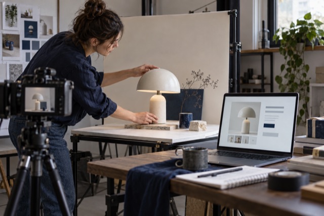 Príprava fotografií a obsahu produktovej stránky e-shopu